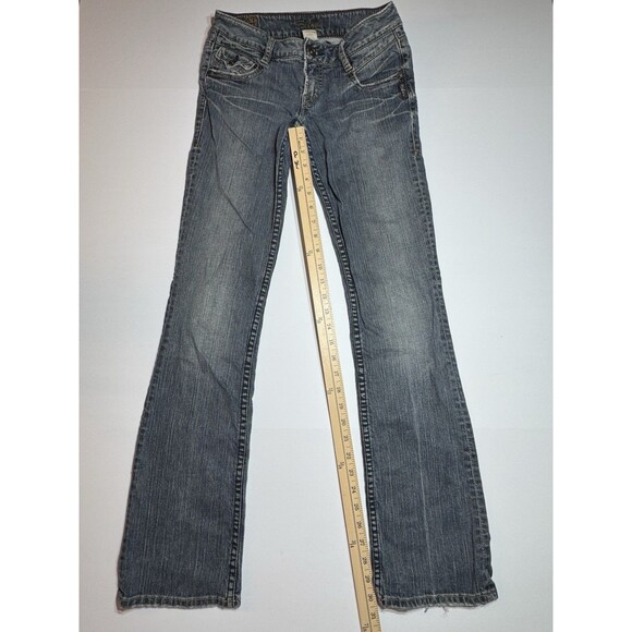 Silver Jeans Co. Women’s Bootcut Jeans 26L Cindy Aiko Y2K Hipster Distressed Hem - Picture 3 of 15
